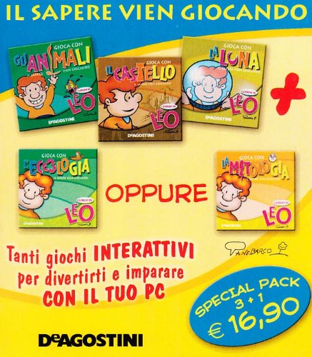 9788841845684: I giochi di Leo. Il sapere vien giocando: Gioca con il castello-Gioca con la luna-Gioca con gli animali-Gioca con l'ecologia. CD-ROM