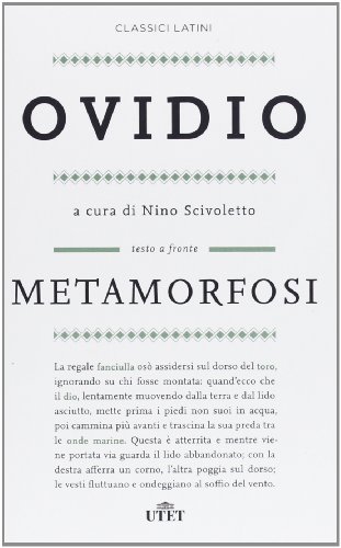 9788841886946: Metamorfosi. Testo latino a fronte (Classici latini)