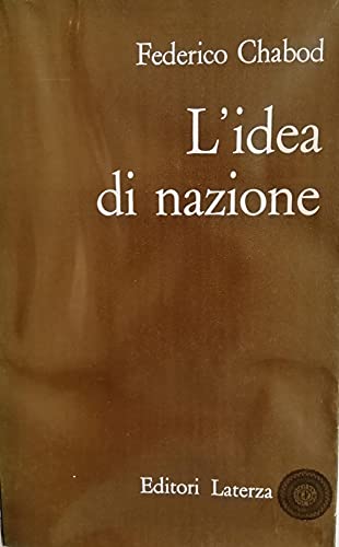 Stock image for L'Idea Di Nazione for sale by David's Books