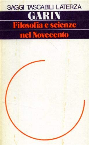 9788842013273: Filosofia e scienze nel '900 (Saggi tascabili Laterza)