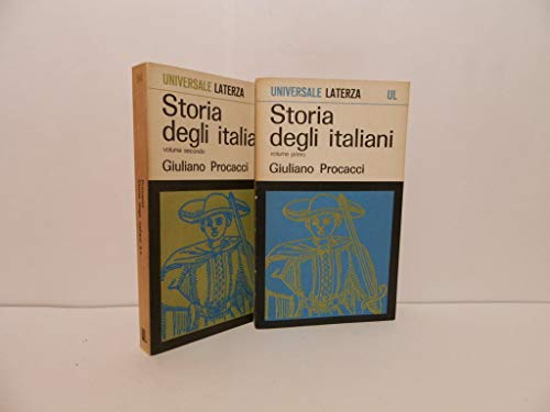 Imagen de archivo de Storia Degli Italiani (Biblioteca Universale Laterza, 80) a la venta por Irish Booksellers