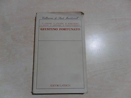 Stock image for Giustino Fortunato. for sale by FIRENZELIBRI SRL