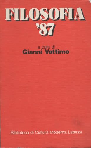 9788842030287: Filosofia '87 (Biblioteca di cultura moderna)