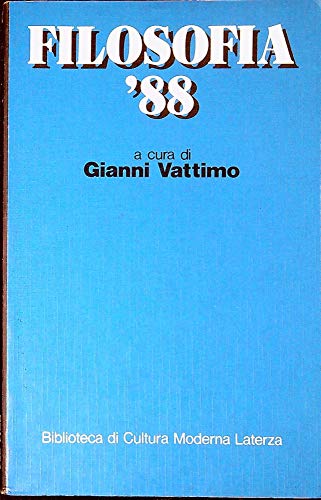 9788842033622: Filosofia '88 (Biblioteca di cultura moderna)