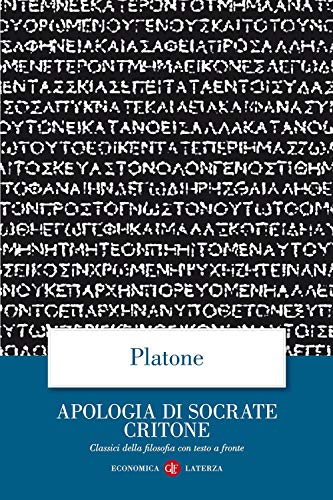 Beispielbild fr Apologia di Socrate Critone. Testo greco a fronte zum Verkauf von medimops