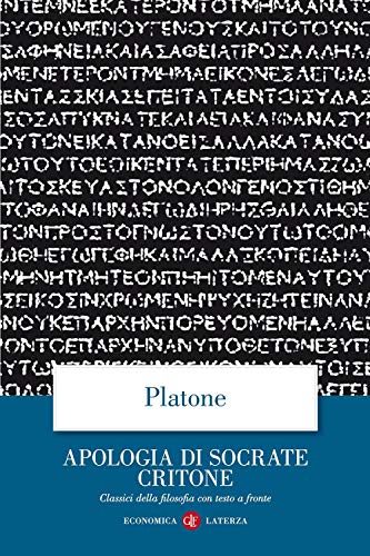 Stock image for Apologia di Socrate Critone. Testo greco a fronte for sale by medimops