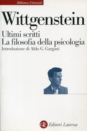 Ultimi Scritti La Filosofia (9788842055037) by Ludwig Wittgenstein