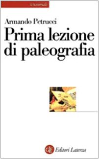 Stock image for Prima lezione di paleografia for sale by WorldofBooks