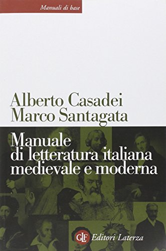 Imagen de archivo de Manuale di letteratura italiana medievale e moderna a la venta por ThriftBooks-Dallas