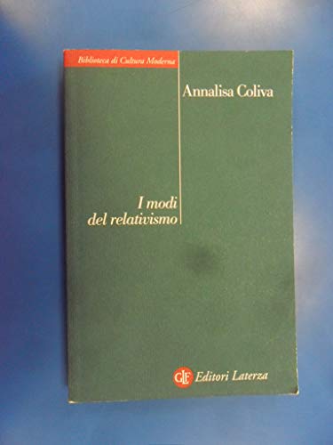 Beispielbild fr I modi del relativismo zum Verkauf von libreriauniversitaria.it