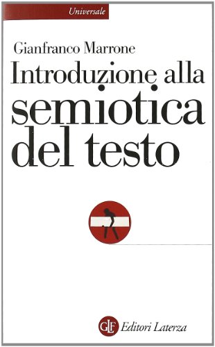 Beispielbild fr Introduzione alla semiotica del testo zum Verkauf von medimops