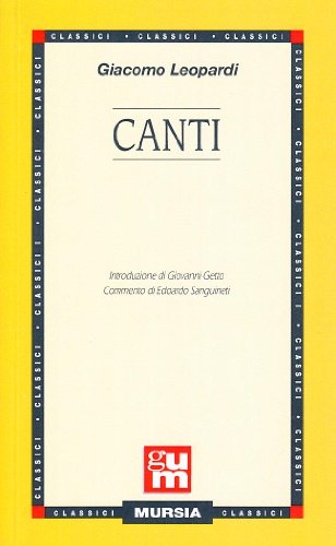 9788842505303: Canti (Italian Edition)