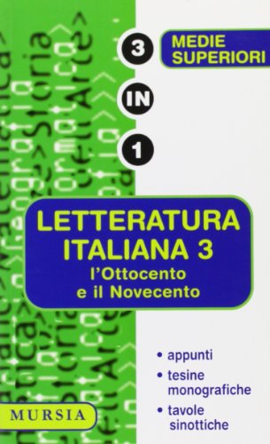 Beispielbild fr Letteratura italiana. L'Ottocento e il Novecento zum Verkauf von medimops