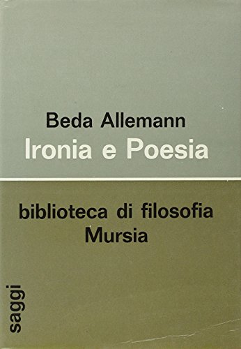 Ironia e poesia (9788842592792) by Beda Allemann