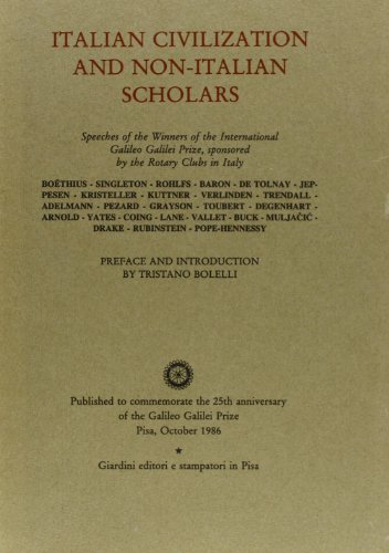 9788842707967: Italian civilization and non-italian scholars