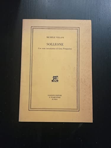 Beispielbild fr Solleone. zum Verkauf von FIRENZELIBRI SRL