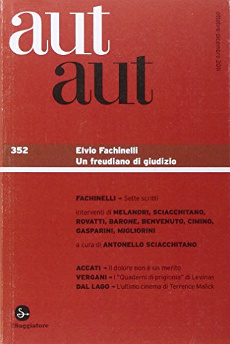 9788842817154: Aut aut. Elvio Fachinelli (Vol. 352)
