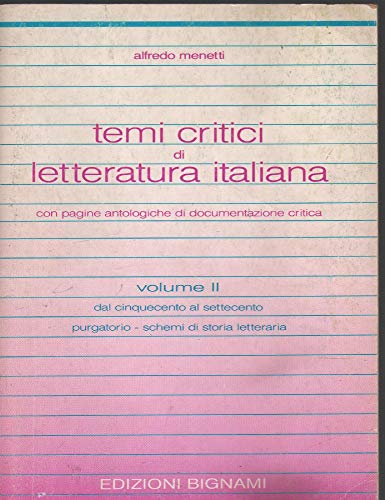 9788843301164: Temi critici di letteratura italiana (Vol. 2)