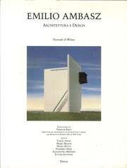 Emilio Ambasz, Architettura E Design (Italian Edition) (9788843550647) by Riley, Terence