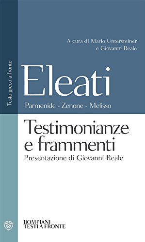 9788845267291: Testimonianze e frammenti. Testo greco a fronte (Testi a fronte)