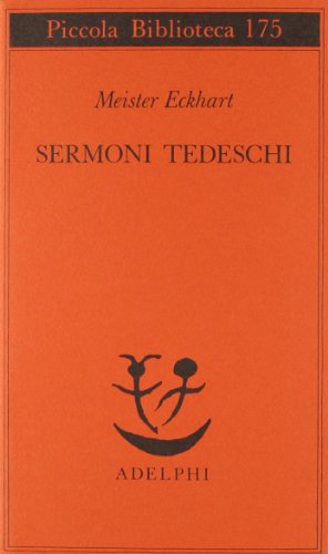 9788845906039: Sermoni tedeschi (Piccola biblioteca Adelphi)