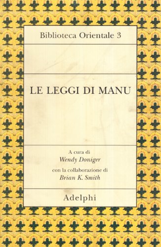 Beispielbild fr Le Leggi Di Manu zum Verkauf von Michener & Rutledge Booksellers, Inc.