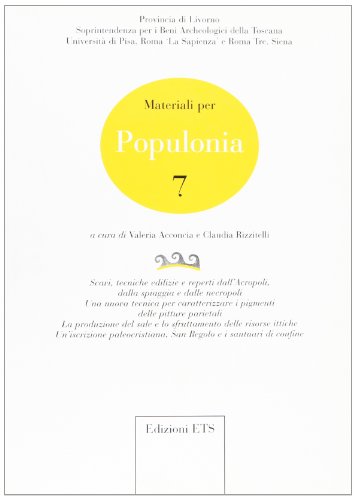 9788846721778: Materiali per Populonia (Vol. 7)