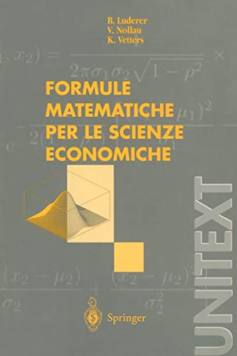 Imagen de archivo de Formule matematiche per le scienze economiche a la venta por Chiron Media