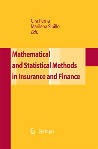 9788847056015: Mathematical and Statistical Methods for Insurance and Finance