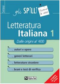 Beispielbild fr Letteratura italiana zum Verkauf von medimops