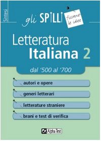 Beispielbild fr Letteratura italiana zum Verkauf von medimops