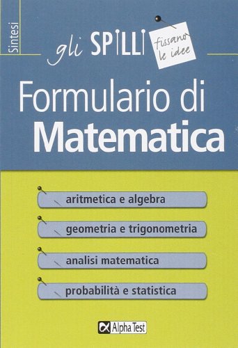 Beispielbild fr Formulario di matematica zum Verkauf von medimops