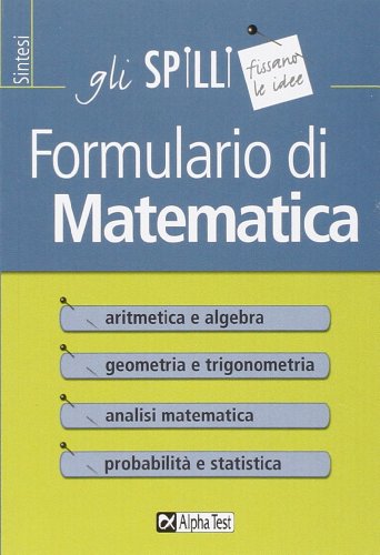 9788848303514: Formulario di matematica