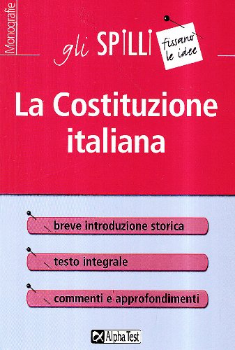 Beispielbild fr La costituzione italiana zum Verkauf von medimops