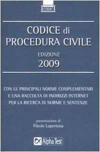 9788848310420: Codice di procedura civile 2009 (I nuovi codici)