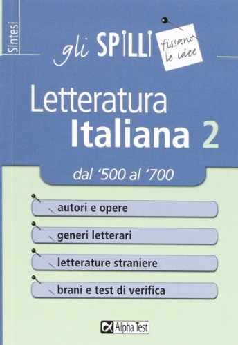 Beispielbild fr Letteratura italiana zum Verkauf von medimops