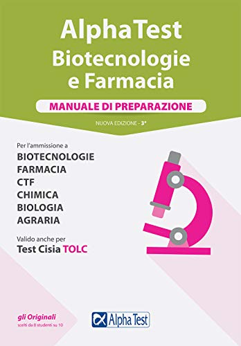 Beispielbild fr Alpha Test. Biotecnologie e farmacia. Manuale di preparazione. Nuova ediz. Con software di simulazione zum Verkauf von medimops