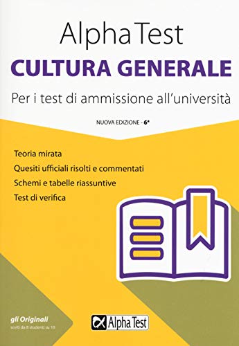 Beispielbild fr Massimo Drago / Giuseppe Vottari / Fausto Lanzoni - Alpha Test Cultura Generale. Per I Test Di Ammissione All'universita (1 BOOKS) zum Verkauf von medimops