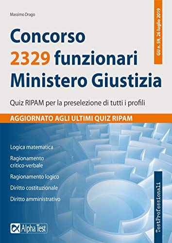 Beispielbild fr Concorso 2329 Funzionari Ministero Giustizia zum Verkauf von Buchpark