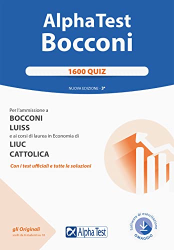 9788848323109: Alpha Test. Bocconi. 1600 quiz (TestUniversitari)