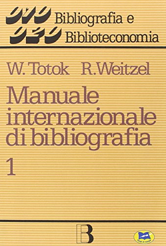 Beispielbild fr Manuale internazionale di bibliografia zum Verkauf von Buchpark