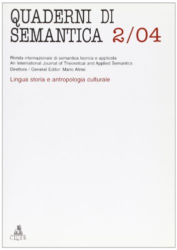 Stock image for Quaderni di semantica (2004) for sale by Buchpark