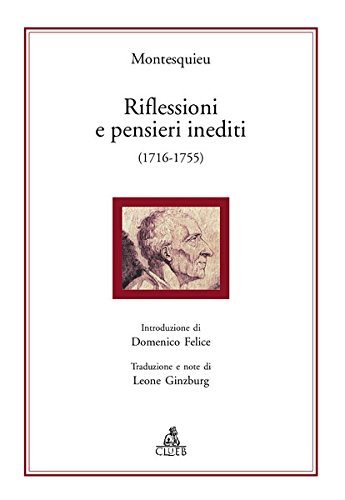 9788849133547: Riflessioni e pensieri inediti (1716-1755)