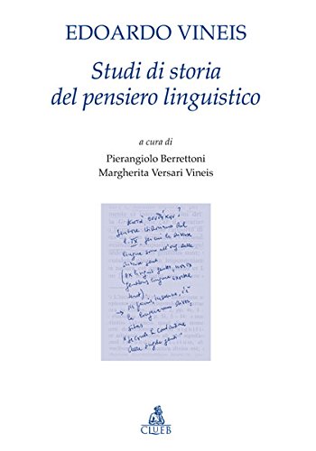 Beispielbild fr Studi di storia del pensiero linguistico zum Verkauf von libreriauniversitaria.it