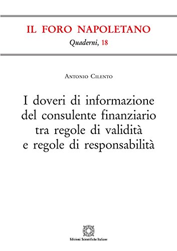 Imagen de archivo de I doveri di informazione del consulente finanziario tra regole di validit e regole di responsabilit a la venta por libreriauniversitaria.it