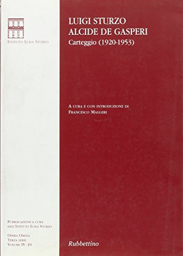 9788849817942: Carteggio (1920-1953) (Opera Omnia. Scritti di Luigi Sturzo)