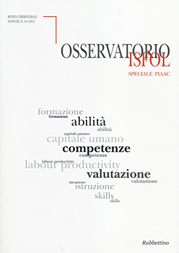 9788849842265: Osservatorio Isfol (2013) vol. 3-4 (Le riviste)