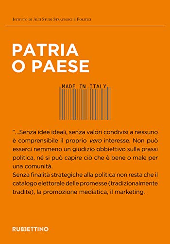 Imagen de archivo de Patria o paese a la venta por Librairie Th  la page