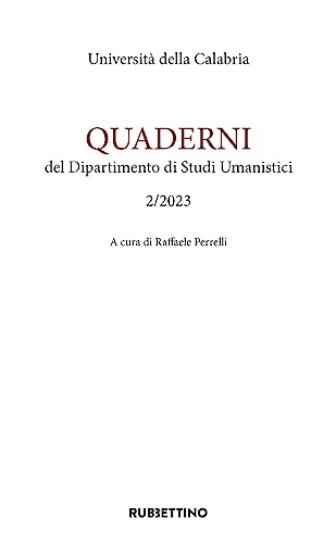 Imagen de archivo de Quaderni del dipartimento di studi umanistici (2023) (Vol. 2) (Varia) a la venta por libreriauniversitaria.it