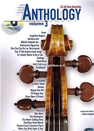 Beispielbild fr Cappellari Andrea Anthology Violin Vol 3 Bk/Cd zum Verkauf von EPICERIE CULTURELLE